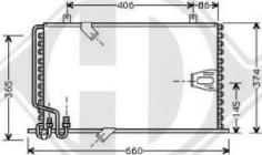 Diederichs DCC1043 - Конденсатор, кондиціонер autocars.com.ua