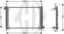 Diederichs DCC1133 - Конденсатор, кондиціонер autocars.com.ua