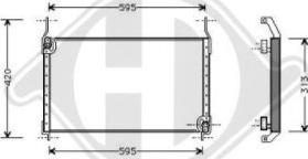 Diederichs DCC1138 - Конденсатор, кондиціонер autocars.com.ua