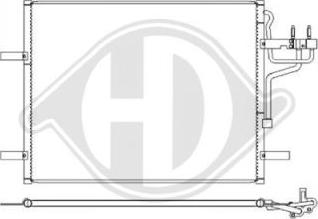 Diederichs DCC1180 - Конденсатор, кондиціонер autocars.com.ua