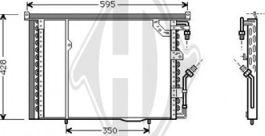 Diederichs DCC1242 - Конденсатор, кондиціонер autocars.com.ua