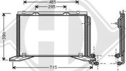 Diederichs DCC1249 - Конденсатор, кондиціонер autocars.com.ua