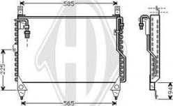 Diederichs DCC1251 - Конденсатор, кондиціонер autocars.com.ua