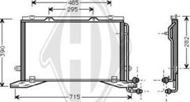 Diederichs DCC1256 - Конденсатор, кондиціонер autocars.com.ua