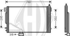 Diederichs DCC1267 - Конденсатор, кондиціонер autocars.com.ua