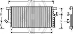 Diederichs DCC1269 - Конденсатор кондиционера autodnr.net