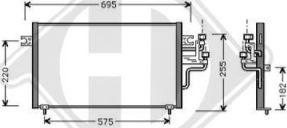 Diederichs DCC1274 - Конденсатор, кондиціонер autocars.com.ua