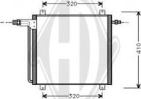 Diederichs DCC1320 - Конденсатор, кондиціонер autocars.com.ua