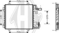 Diederichs DCC1322 - Конденсатор, кондиціонер autocars.com.ua