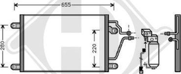 Diederichs DCC1323 - Конденсатор, кондиціонер autocars.com.ua