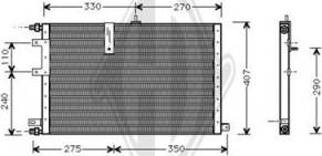 Diederichs DCC1363 - Конденсатор кондиционера autodnr.net