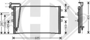Diederichs DCC1366 - Конденсатор, кондиціонер autocars.com.ua