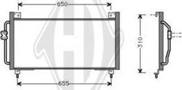 Diederichs DCC1376 - Конденсатор, кондиціонер autocars.com.ua