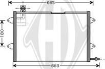 Diederichs DCC1432 - Конденсатор, кондиціонер autocars.com.ua