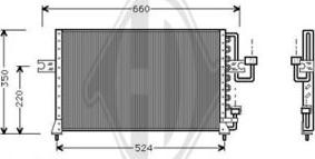 Diederichs DCC1510 - Конденсатор, кондиціонер autocars.com.ua