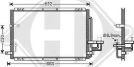 Diederichs DCC1536 - Конденсатор, кондиціонер autocars.com.ua