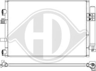 Diederichs DCC1641 - Конденсатор, кондиціонер autocars.com.ua
