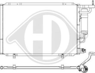 Diederichs DCC1647 - Конденсатор, кондиціонер autocars.com.ua