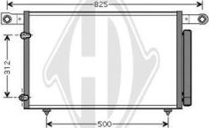 Diederichs DCC1671 - Конденсатор, кондиціонер autocars.com.ua