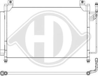 Diederichs DCC1675 - Конденсатор, кондиціонер autocars.com.ua