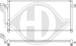 Diederichs DCC1711 - Конденсатор, кондиціонер autocars.com.ua