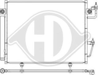 Diederichs DCC1714 - Конденсатор, кондиціонер autocars.com.ua