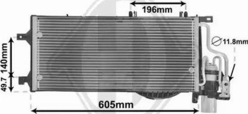 Diederichs DCC1746 - Конденсатор кондиционера autodnr.net