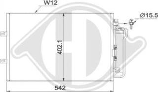 Diederichs DCC1769 - Конденсатор, кондиціонер autocars.com.ua