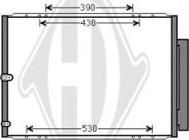 Diederichs DCC1834 - Конденсатор, кондиціонер autocars.com.ua