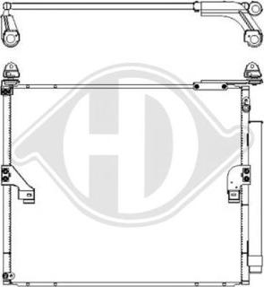 Diederichs DCC1847 - Конденсатор, кондиціонер autocars.com.ua