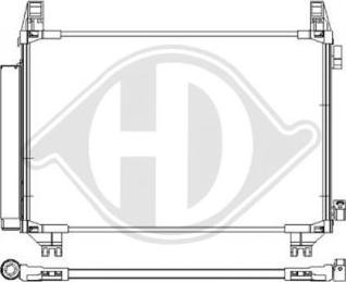 Diederichs DCC1849 - Конденсатор, кондиціонер autocars.com.ua