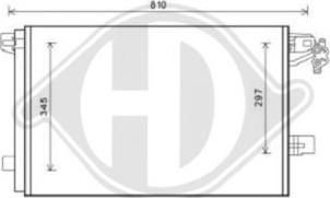 Diederichs DCC1864 - Конденсатор кондиционера autodnr.net