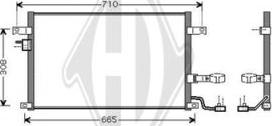 Diederichs DCC1882 - Конденсатор, кондиціонер autocars.com.ua