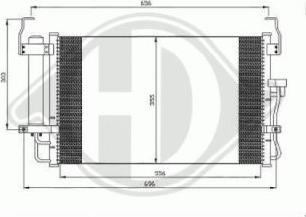 Diederichs DCC1894 - Конденсатор, кондиціонер autocars.com.ua