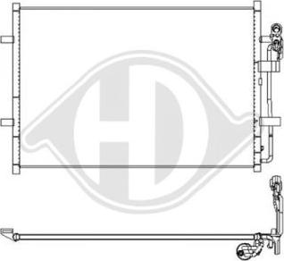 Diederichs DCC1960 - Конденсатор, кондиціонер autocars.com.ua