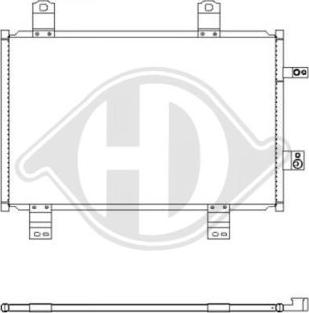 Diederichs DCC1961 - Конденсатор, кондиціонер autocars.com.ua