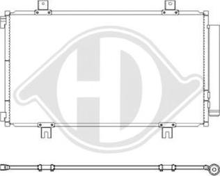 Diederichs DCC1970 - Конденсатор, кондиціонер autocars.com.ua