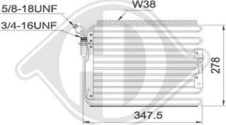 Diederichs DCC1997 - Конденсатор, кондиціонер autocars.com.ua
