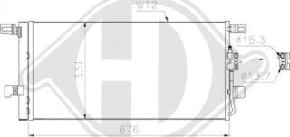 Diederichs DCC2040 - Конденсатор, кондиціонер autocars.com.ua