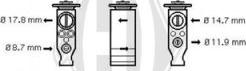 Diederichs DCE1025 - Розширювальний клапан, кондиціонер autocars.com.ua