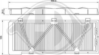 Diederichs DCI0027 - Фильтр воздуха в салоне autodnr.net