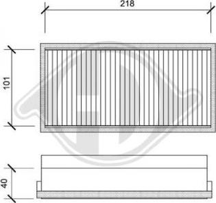 Diederichs DCI0034S - Фільтр, повітря у внутрішній простір autocars.com.ua