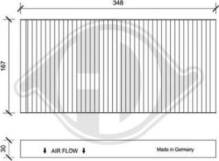 Diederichs DCI0041 - Фильтр воздуха в салоне autodnr.net