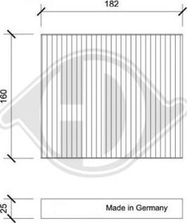 Diederichs DCI0206 - Фільтр, повітря у внутрішній простір autocars.com.ua