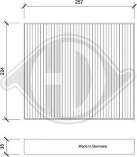 Diederichs DCI0213 - Фильтр воздуха в салоне autodnr.net