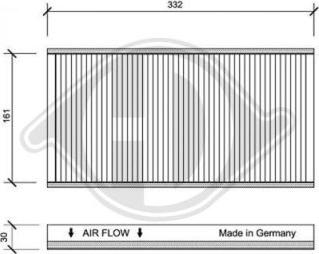 Diederichs DCI1068 - Фильтр воздуха в салоне autodnr.net