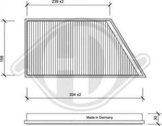 Diederichs DCI1072 - Фильтр воздуха в салоне autodnr.net