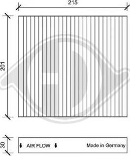 Diederichs DCI1109 - Фильтр воздуха в салоне autodnr.net