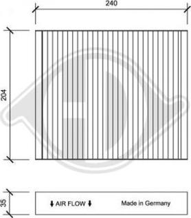 Diederichs DCI1187 - Фильтр воздуха в салоне autodnr.net