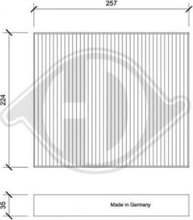 Diederichs DCI1213 - Фильтр воздуха в салоне autodnr.net